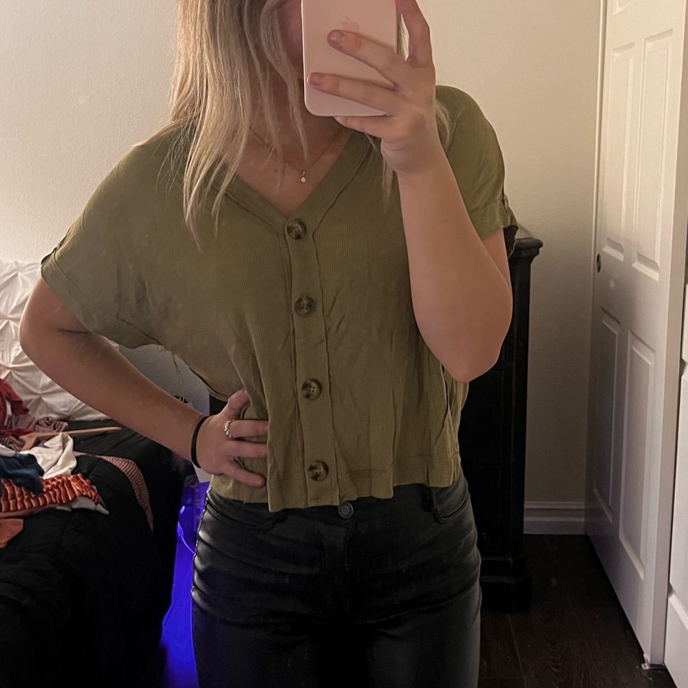 Green Button Down Shirt